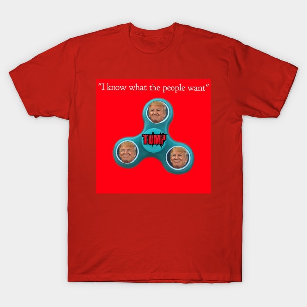 Trump Spinner T-Shirt by whiteflags330